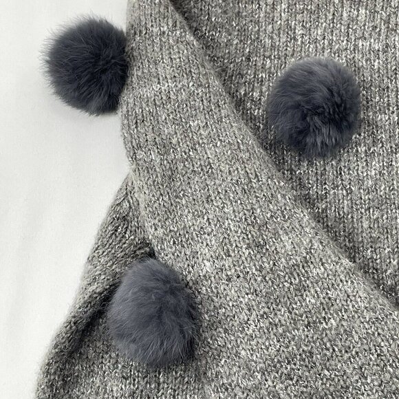 Cliche Wool Sweater Jumper Pom Pom Popcorn Women Size L Party Funky Fluffy Ball - Picture 4 of 10